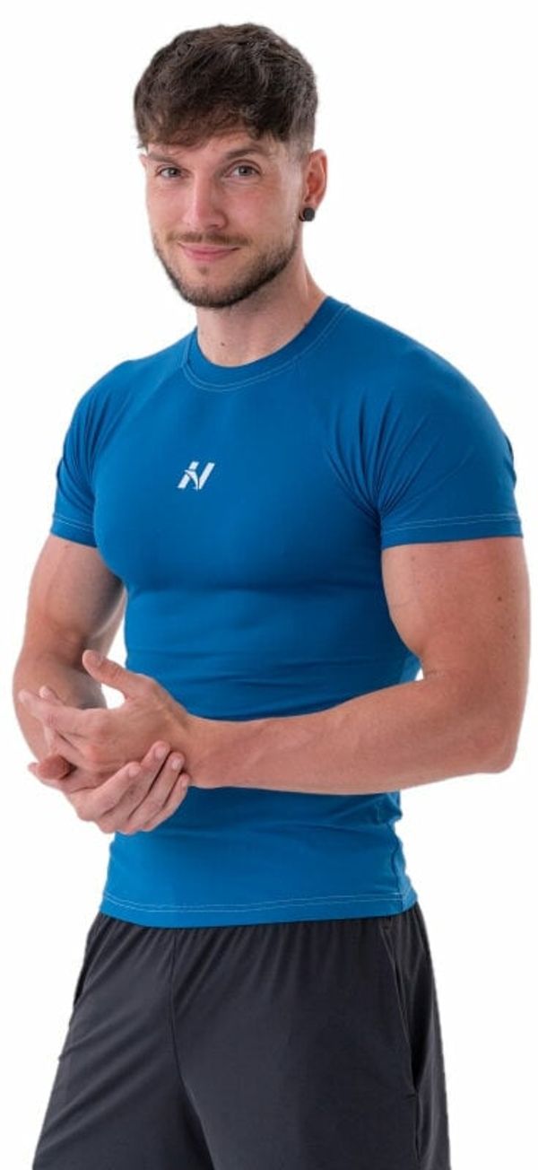 Nebbia Nebbia Functional Slim-fit T-shirt Blue L Fitnes majica