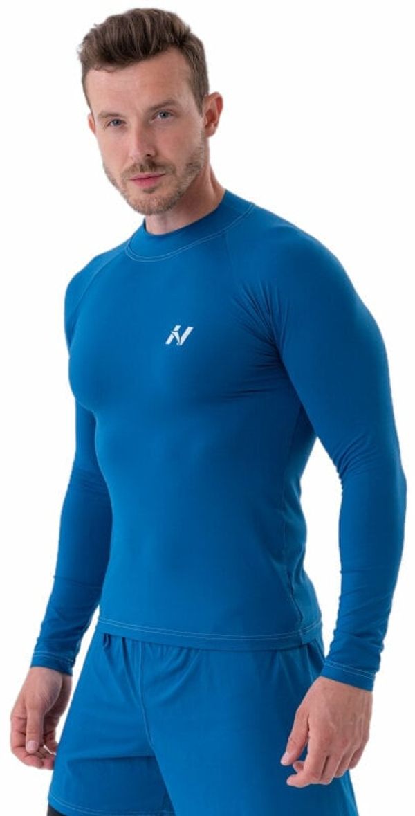 Nebbia Nebbia Functional T-shirt with Long Sleeves Active Blue L Fitnes majica