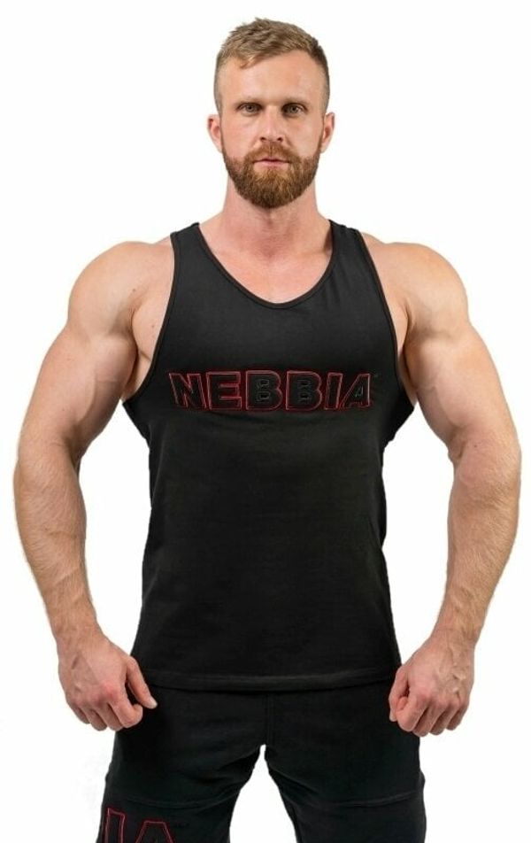 Nebbia Nebbia Gym Tank Top Strength Black M Fitnes majica