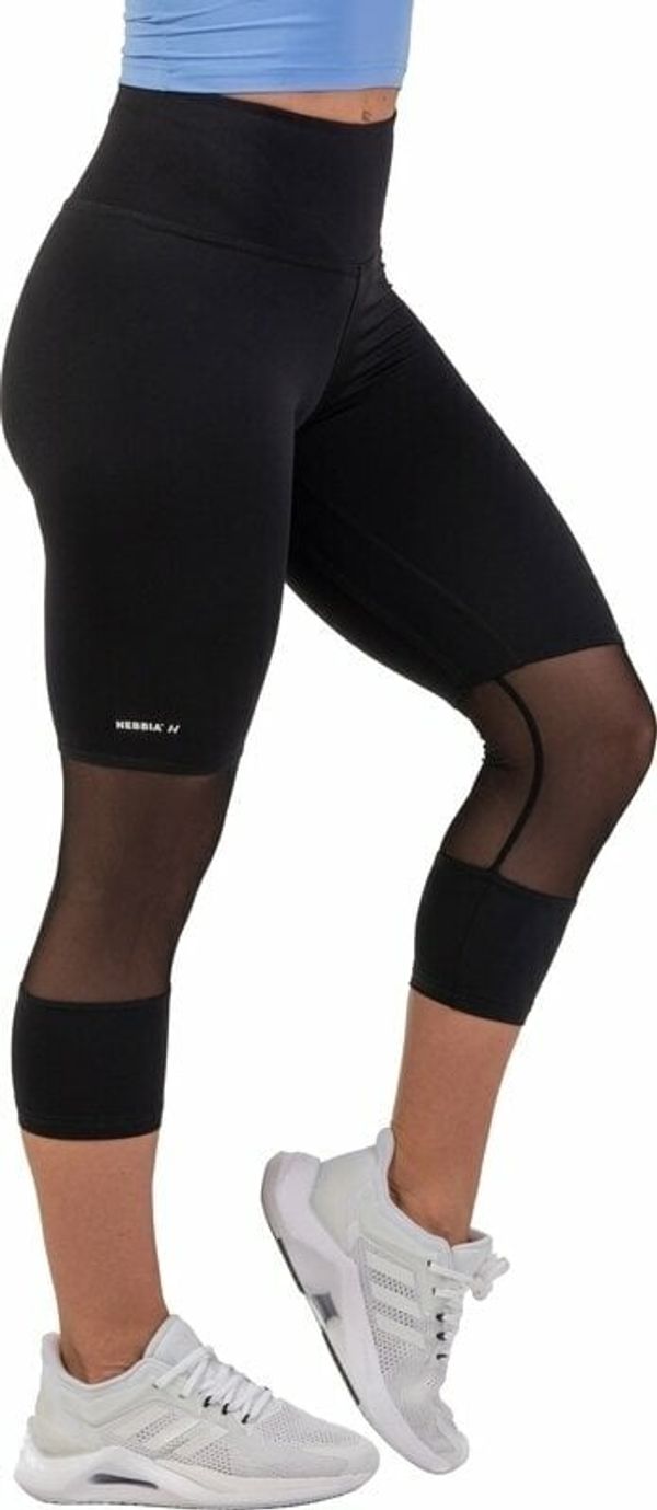 Nebbia Nebbia High-Waist 3/4 Length Sporty Leggings Black S Fitnes hlače