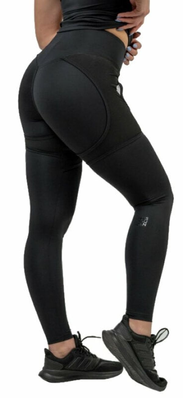 Nebbia Nebbia High Waist Leggings INTENSE Mesh Black M Fitnes hlače