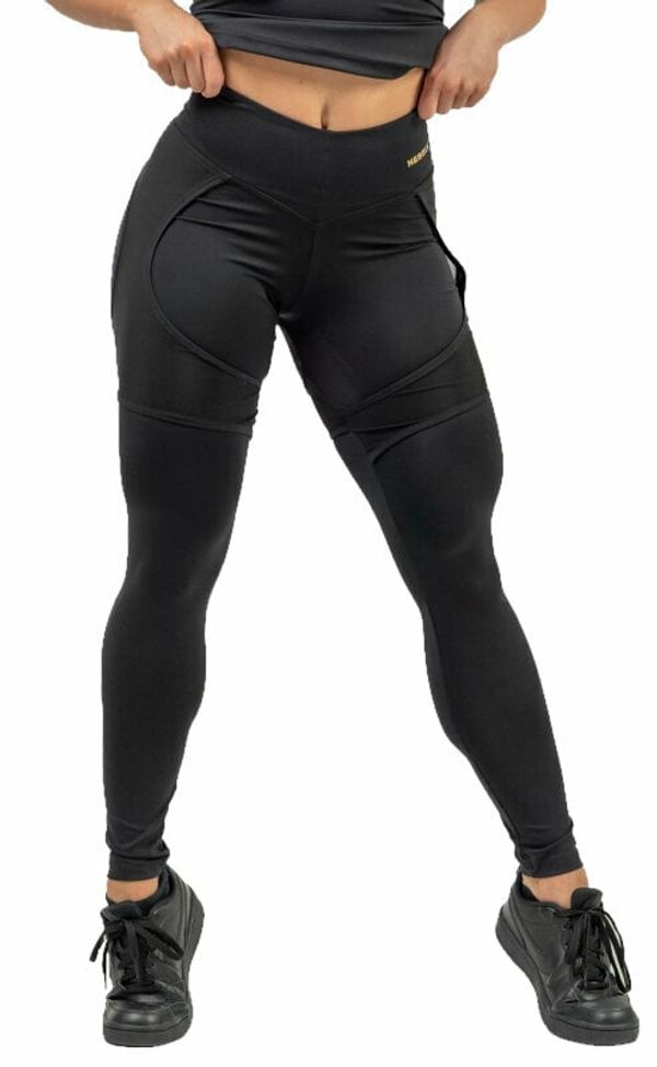 Nebbia Nebbia High Waist Leggings INTENSE Mesh Black/Gold M Fitnes hlače