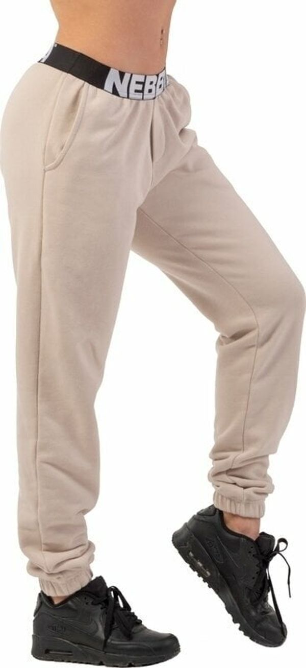 Nebbia Nebbia Iconic Mid-Waist Sweatpants Cream L Fitnes hlače
