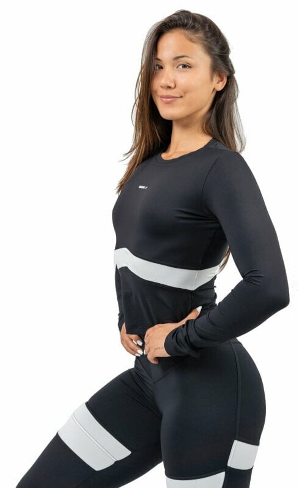 Nebbia Nebbia Long Sleeve Sporty Top True Hero Black M Fitnes majica