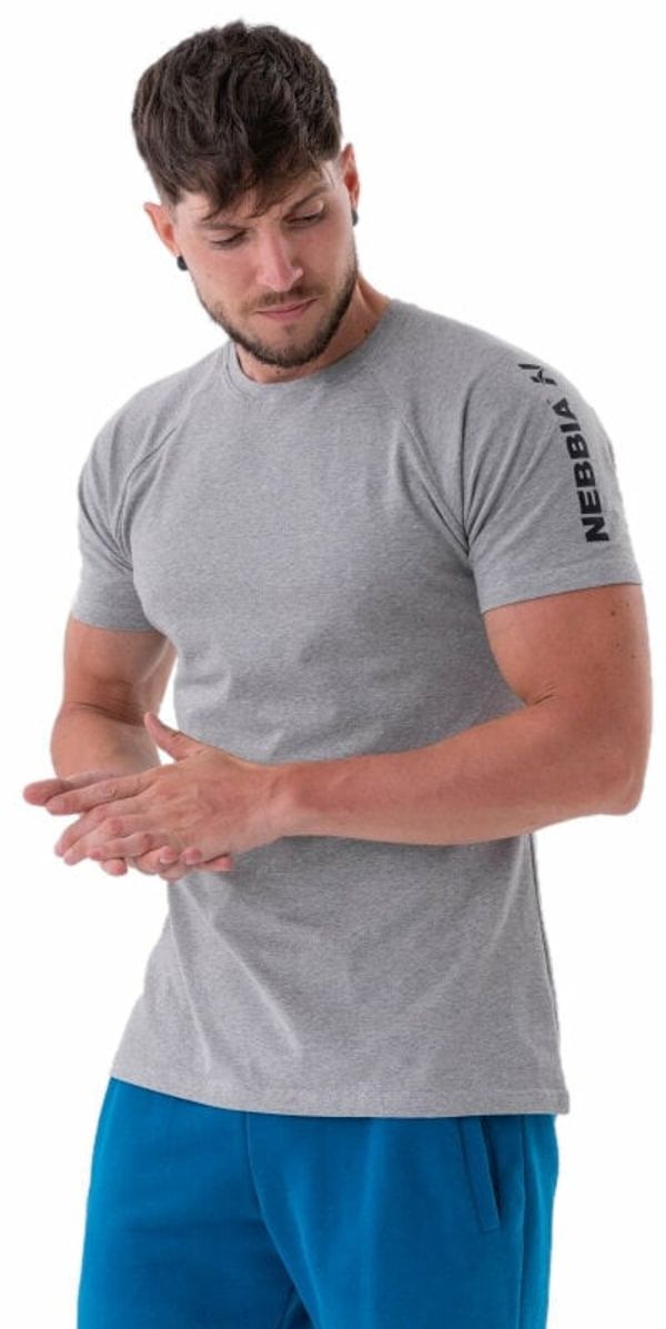 Nebbia Nebbia Sporty Fit T-shirt Essentials Light Grey 2XL Fitnes majica