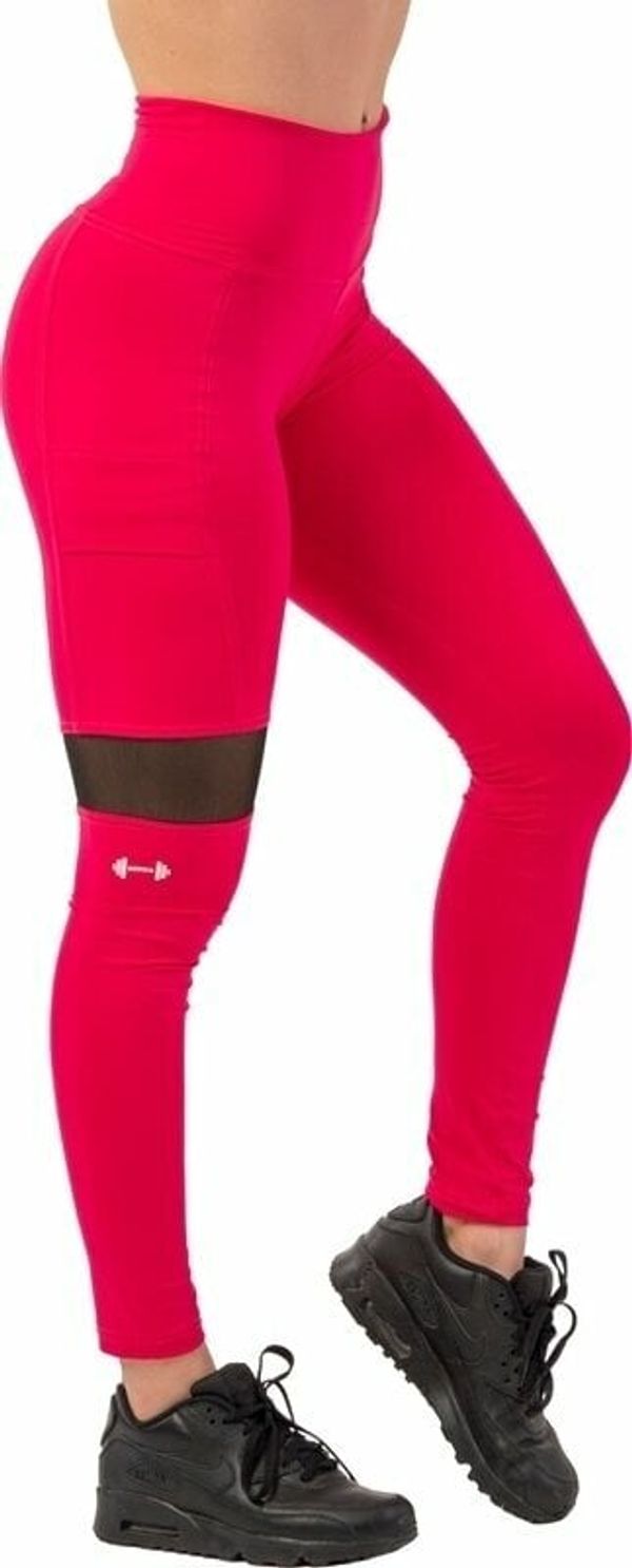 Nebbia Nebbia Sporty Smart Pocket High-Waist Leggings Pink L Fitnes hlače