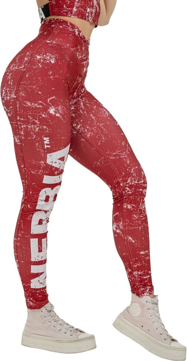 Nebbia Nebbia Workout Leggings Rough Girl Red M Fitnes hlače