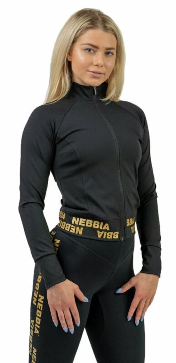 Nebbia Nebbia Zip-Up Jacket INTENSE Warm-Up Black/Gold L Trenirka za fitnes