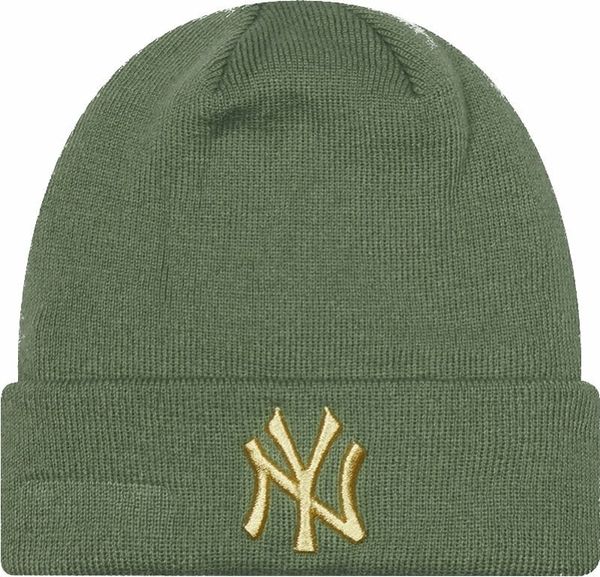 New York Yankees New York Yankees MLB Women's Metallic Logo Beanie Green UNI Zimska kapa