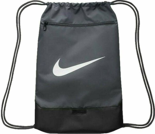 Nike Nike Brasilia 9.5 Drawstring Bag Flint Grey/Black/White Gymsack