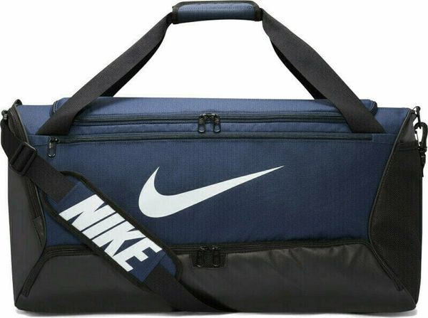 Nike Nike Brasilia 9.5 Duffel Bag Midnight Navy/Black/White 60 L Sport Bag