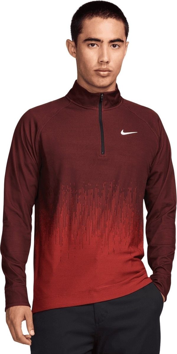 Nike Nike Dri-Fit ADV Half-Zip Dragon Red/Burgundy Crush/White L