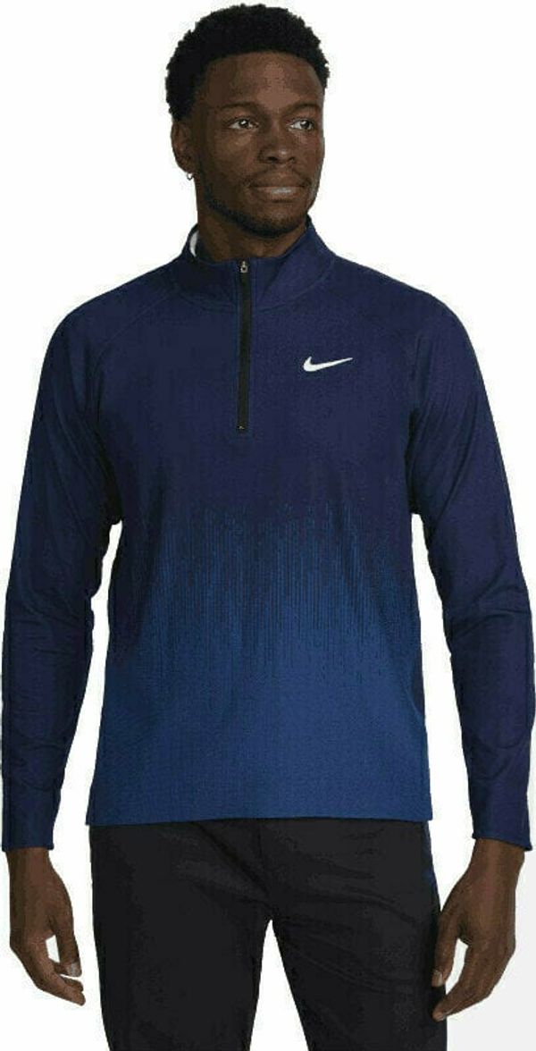Nike Nike Dri-Fit ADV Mens Half-Zip Top Midnight Navy/Court Blue/White L