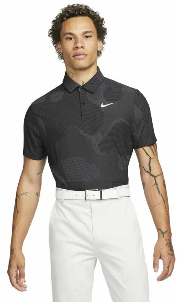 Nike Nike Dri-Fit ADV Tour Mens Polo Shirt Camo Black/Anthracite/White XL