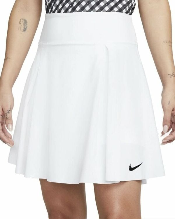 Nike Nike Dri-Fit Advantage Womens Long Golf Skirt White/Black XS