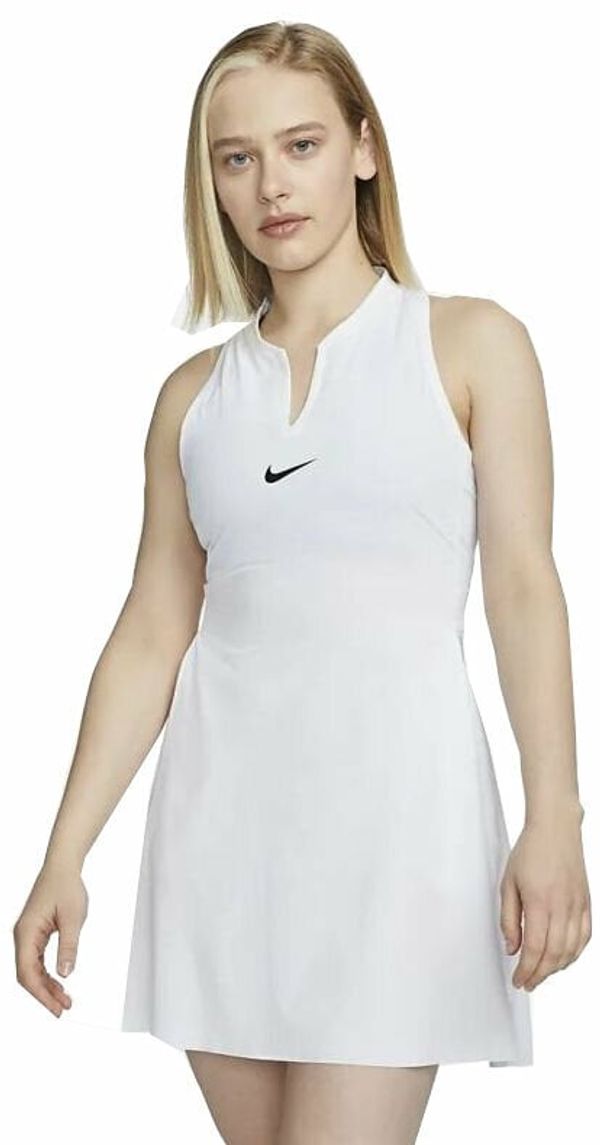 Nike Nike Dri-Fit Advantage Womens Tennis Dress White/Black L Teniška obleka