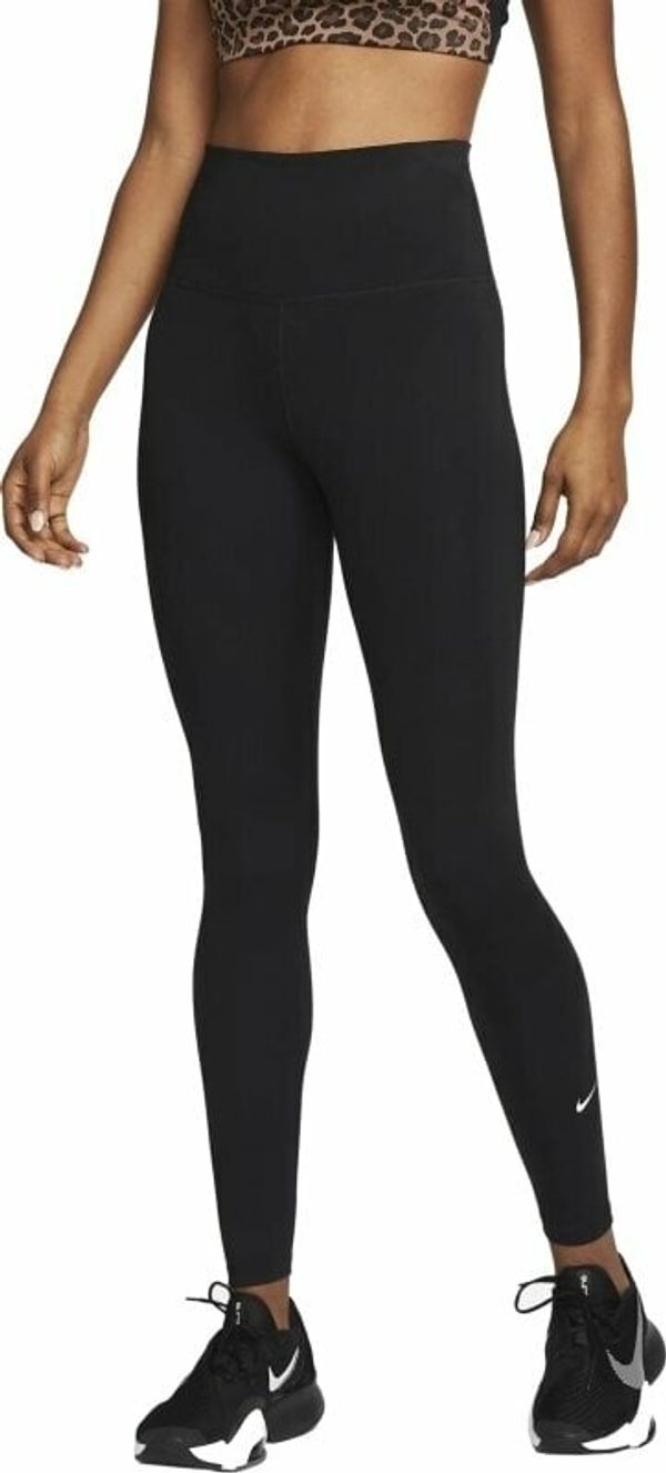 Nike Nike Dri-Fit One Womens High-Rise Leggings Black/White XS Fitnes hlače