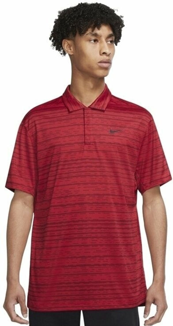 Nike Nike Dri-Fit Tiger Woods Advantage Stripe Red/Black/Black L Polo majice