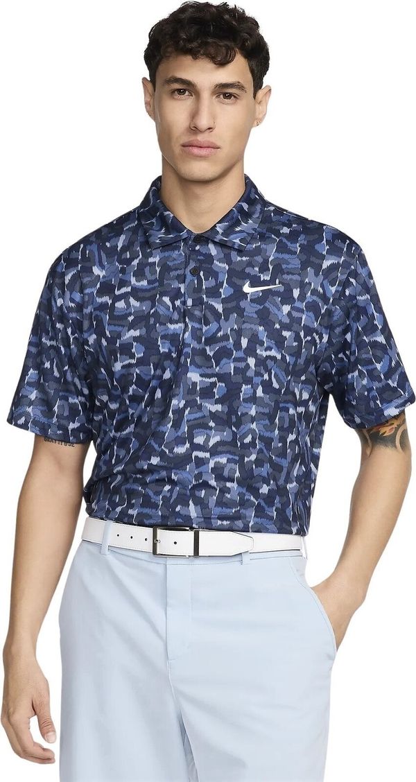 Nike Nike Dri-Fit Tour Confetti Print Mens Polo Ashen Slate/White S