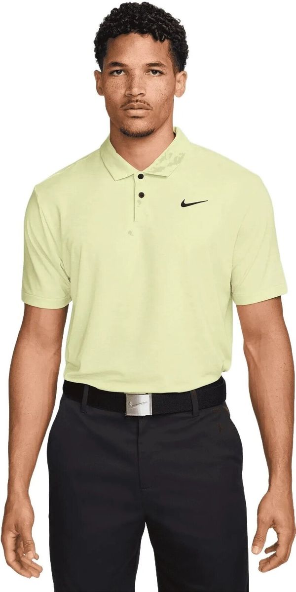 Nike Nike Dri-Fit Tour Heather Mens Polo Light Lemon Twist/Black L