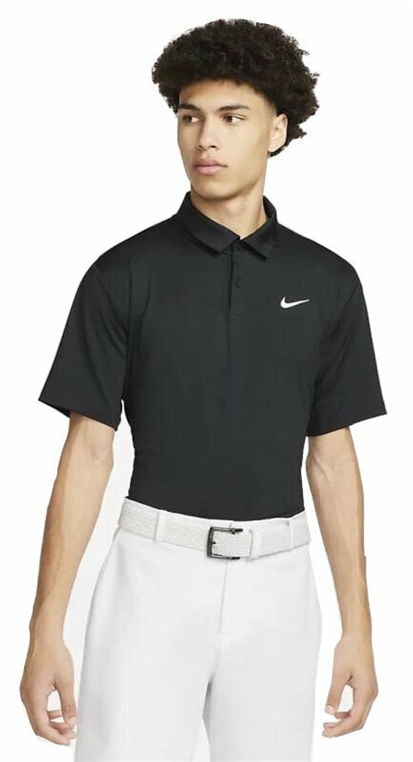 Nike Nike Dri-Fit Tour Mens Solid Golf Polo Black/White 2XL