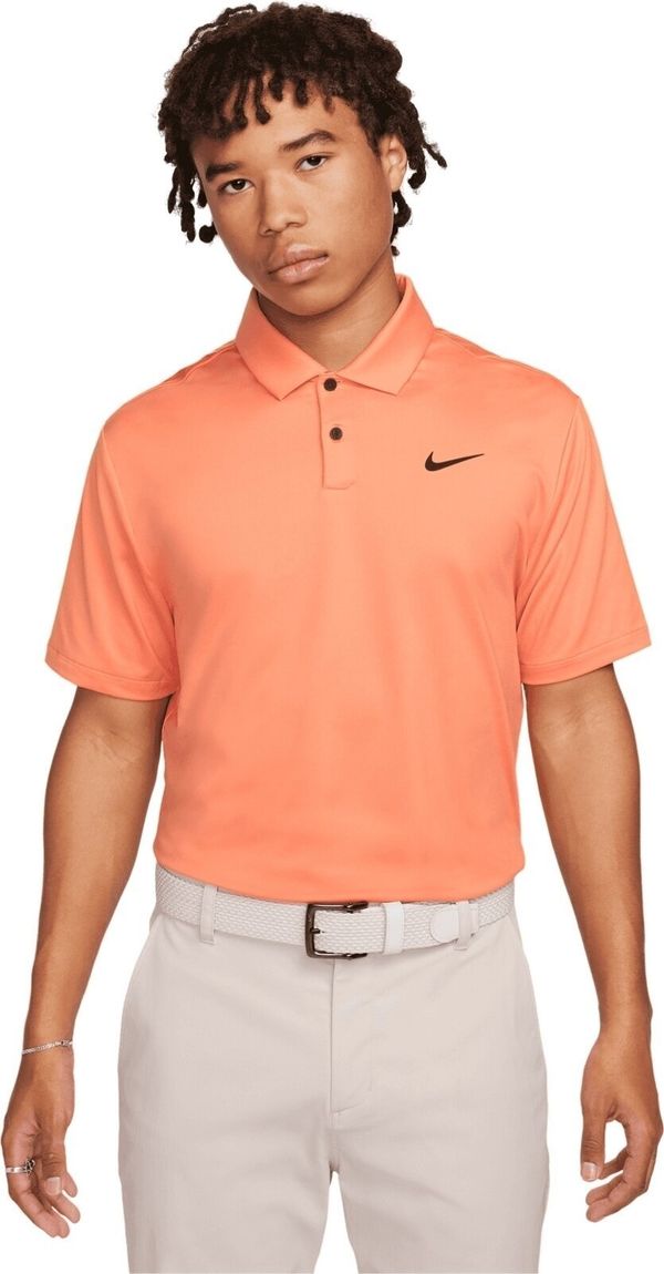 Nike Nike Dri-Fit Tour Solid Mens Polo Orange Trance/Black XL