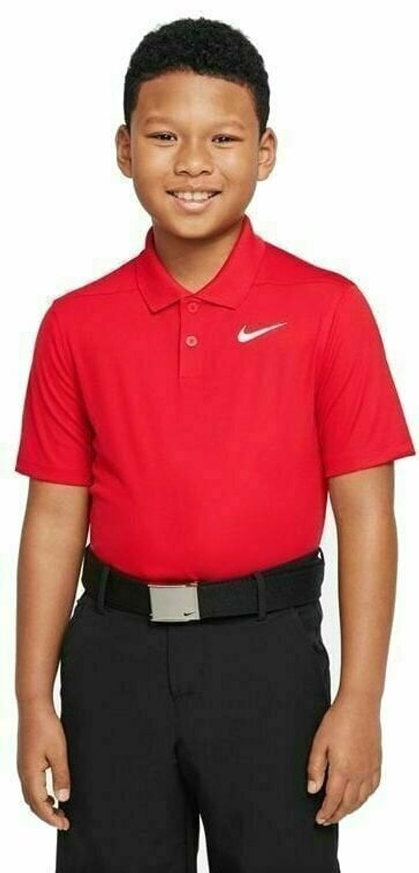 Nike Nike Dri-Fit Victory Boys Golf Polo University Red/White L
