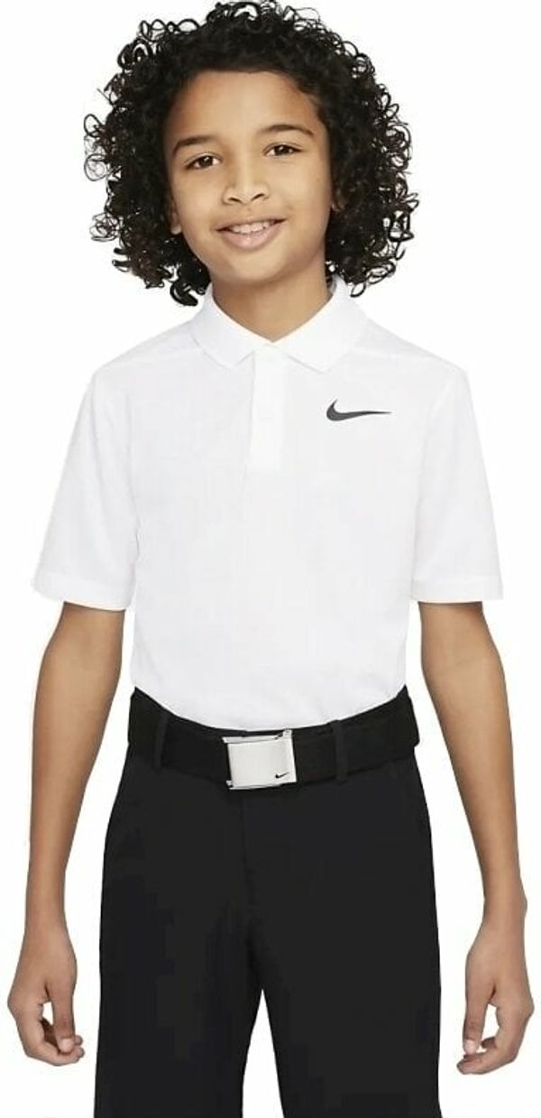 Nike Nike Dri-Fit Victory Boys Golf Polo White/Black S