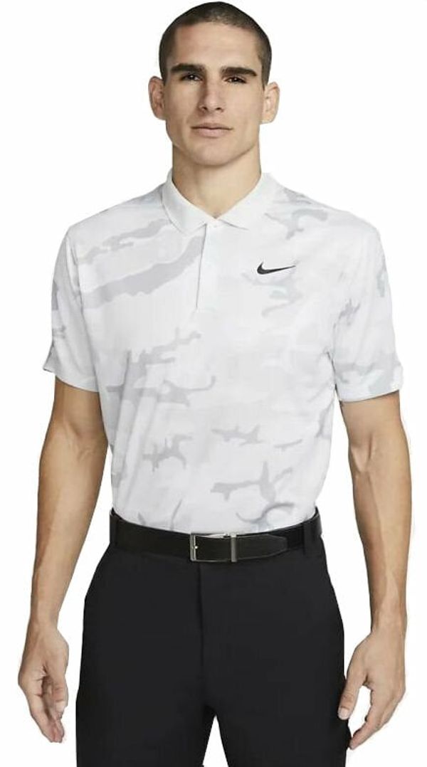 Nike Nike Dri-Fit Victory+ Mens Camo Golf Polo Photon Dust/Summit White/Black S