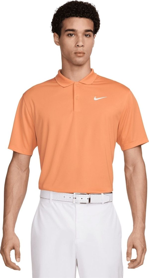 Nike Nike Dri-Fit Victory Solid Mens Polo Orange Trance/White L