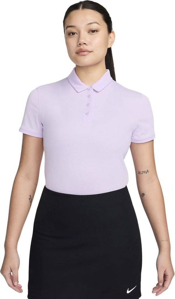 Nike Nike Dri-Fit Victory Solid Womens Polo Violet Mist/Black XS