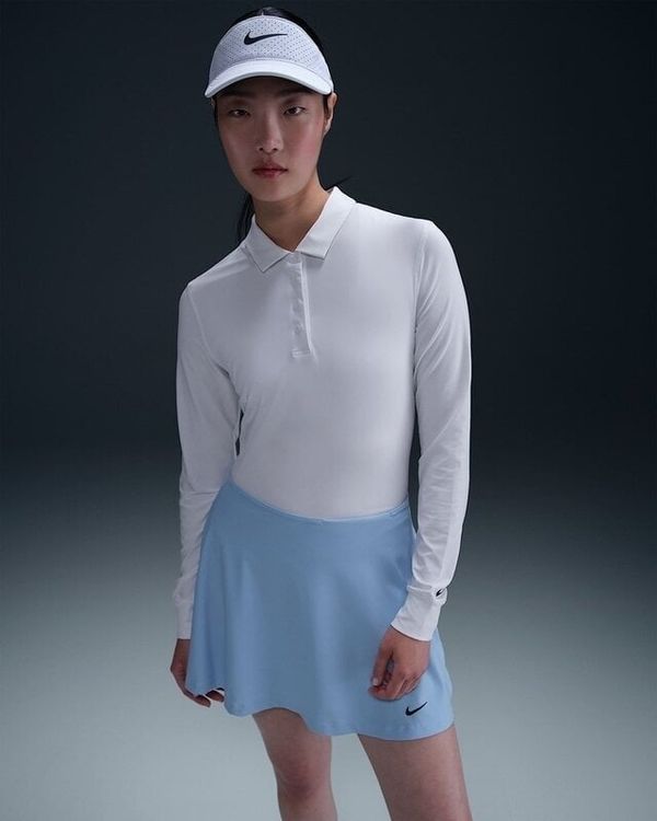 Nike Nike Dri-Fit Victory Womens Long Sleeve White/Black XS Polo majice