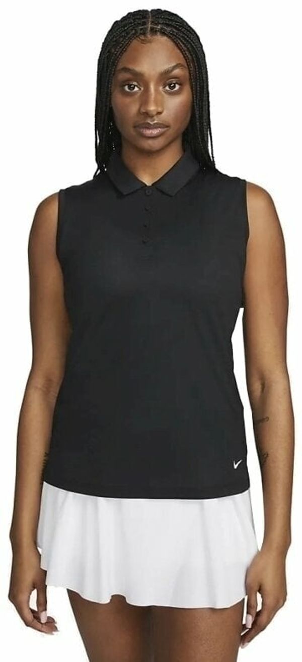 Nike Nike Dri-Fit Victory Womens Sleeveless Golf Black/White XS Polo majice