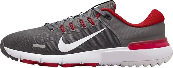 Nike Nike Free Unisex Grey/University Red/Smoke Grey/White 41 Moški čevlji za golf