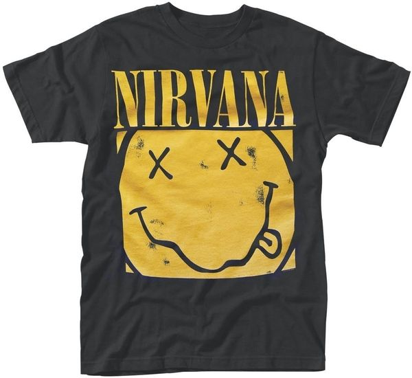 Nirvana Nirvana Majica Box Happy Face Black L