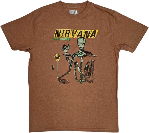 Nirvana Nirvana Majica Incesticide Unisex Brown 2XL