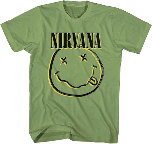 Nirvana Nirvana Majica Inverse Happy Face Unisex Green L