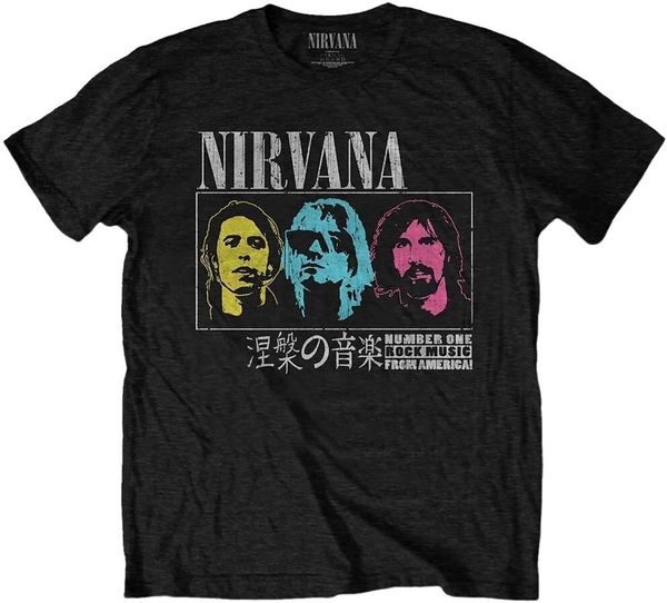 Nirvana Nirvana Majica Japan! Unisex Black S