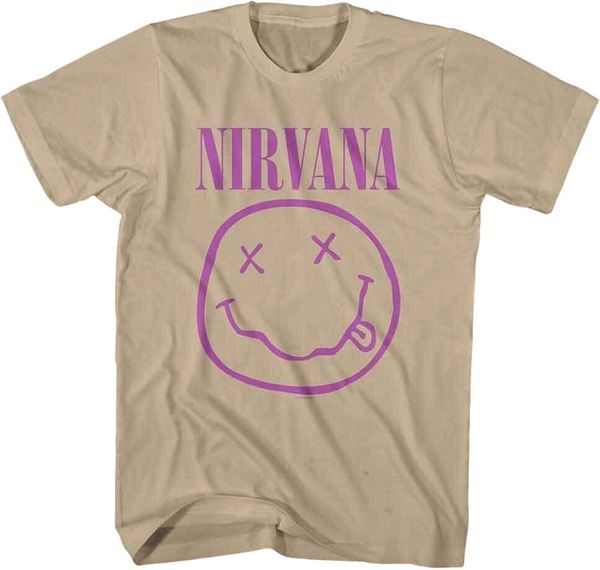 Nirvana Nirvana Majica Purple Happy Face Unisex Sand L