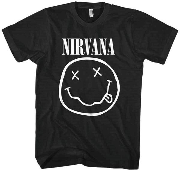 Nirvana Nirvana Majica White Happy Face Unisex Black S