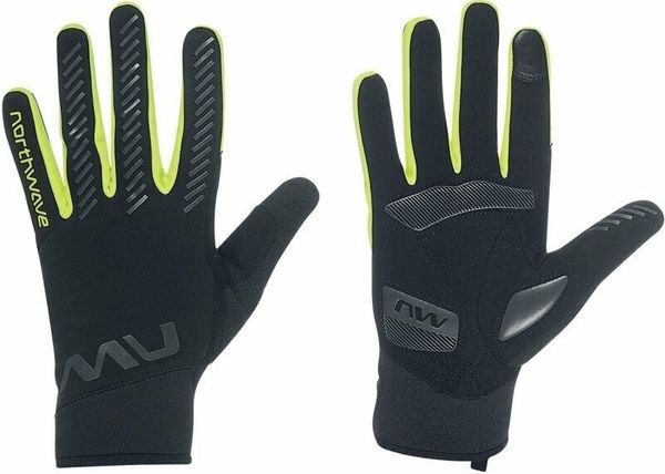 Northwave Northwave Active Gel Glove Black/Yellow Fluo M Kolesarske rokavice