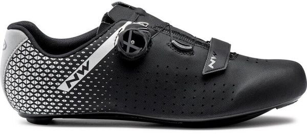 Northwave Northwave Core Plus 2 Shoes Black/Silver 45,5 Moški kolesarski čevlji