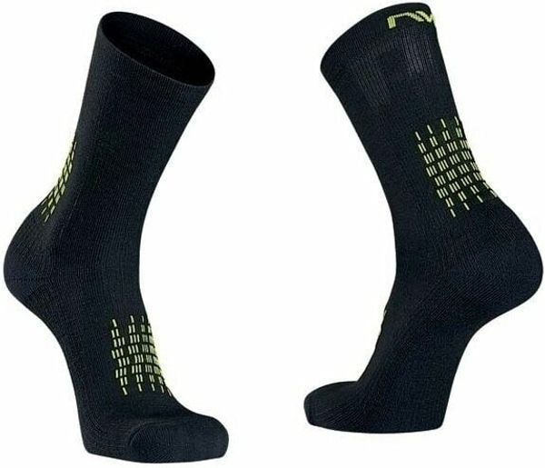 Northwave Northwave Fast Winter High Sock Black/Yellow Fluo S Kolesarske nogavice