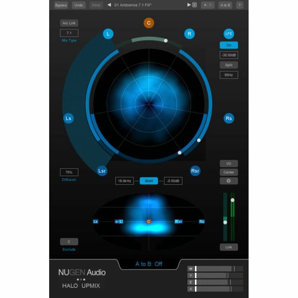 Nugen Audio Nugen Audio Halo Upmix w 3D (Extension) (Digitalni izdelek)