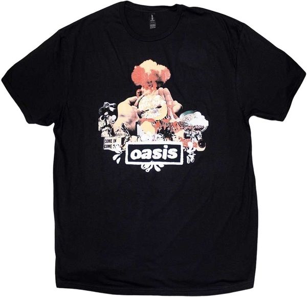 Oasis Oasis Majica Atomic Collage Unisex Black 2XL