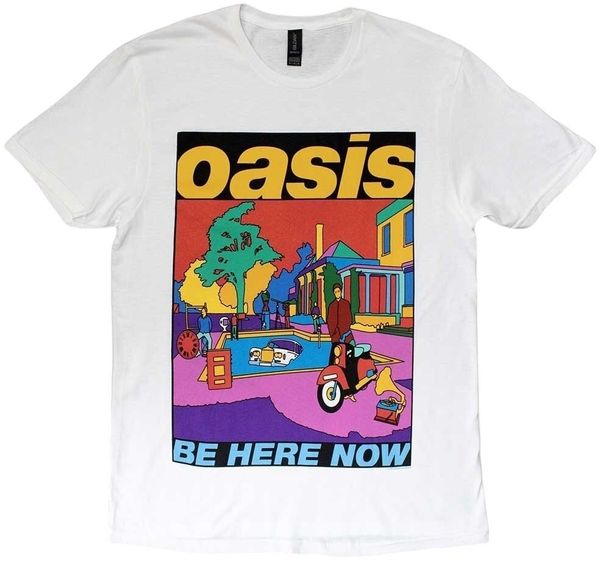 Oasis Oasis Majica Be Here Now Illustration Unisex White XL