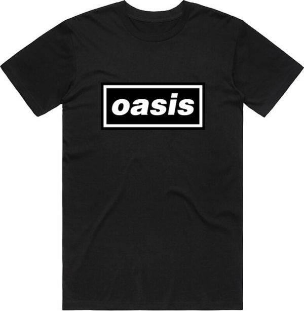 Oasis Oasis Majica Decca Logo Unisex Black 2XL