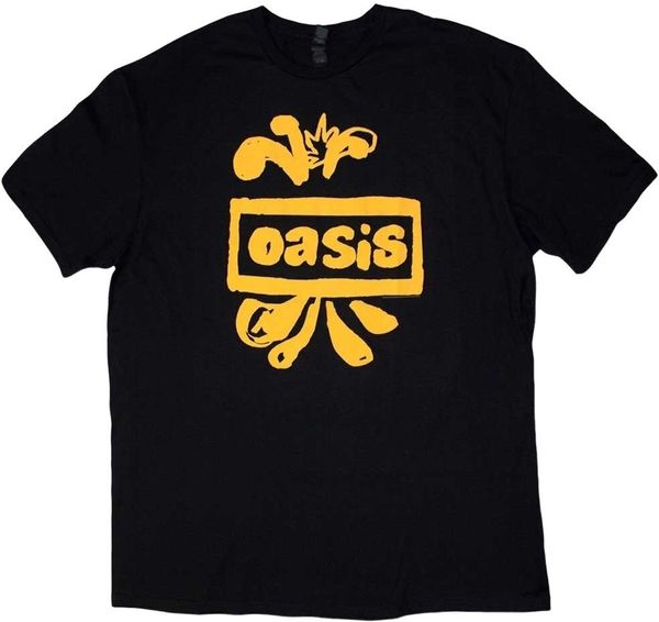 Oasis Oasis Majica Drawn Logo Unisex Black 2XL