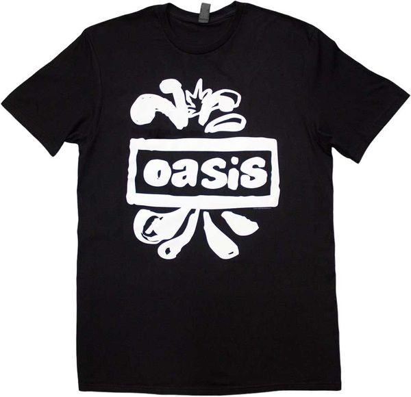 Oasis Oasis Majica Logo Splat Unisex Black 2XL