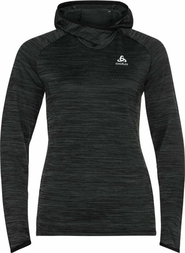 Odlo Odlo Women's Run Easy Mid Layer Hoody Black Melange XS Tekaša majica